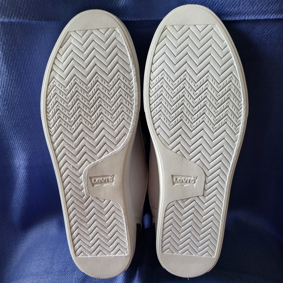 Levi's mens Jeffrey 501 tumbled ul white, tan low top casual shoes. - Picture 4 of 11